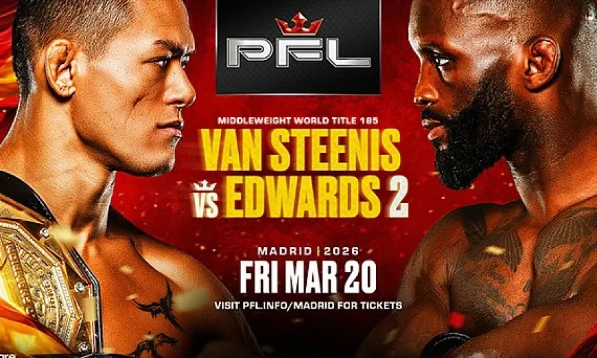 PFL Madrid: Van Steenis vs. Edwards 2 Results & Round Scoring