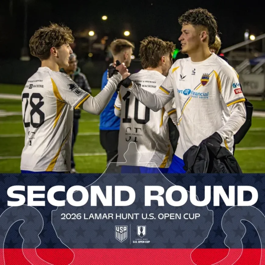 U.S. Soccer Announces 16-Match Lineup for 2026 Open Cup Second Round