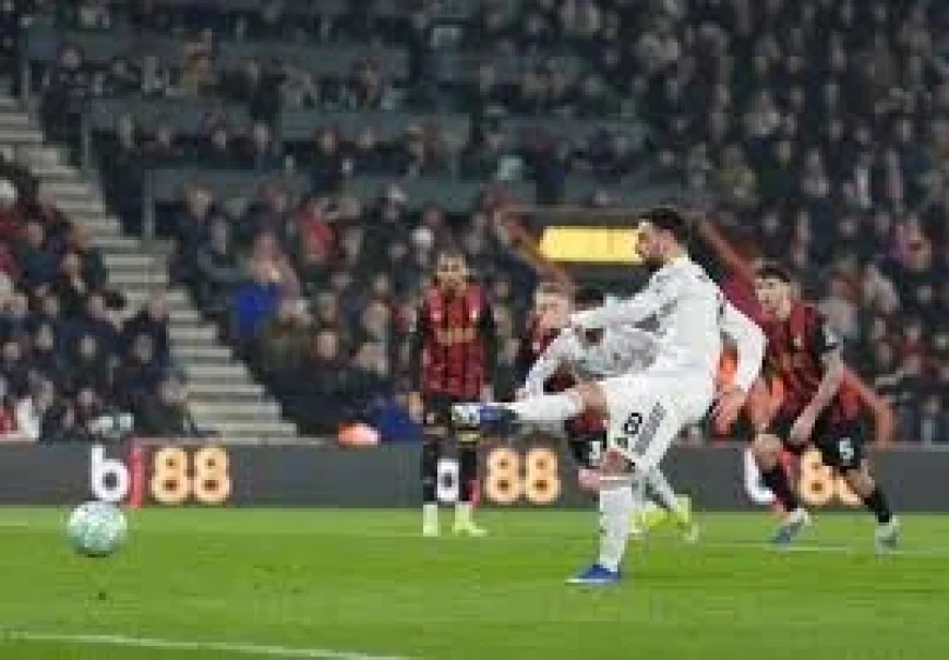 Liga Inglesa: Manchester United held 2-2 at Bournemouth as Maguire red card swings the night