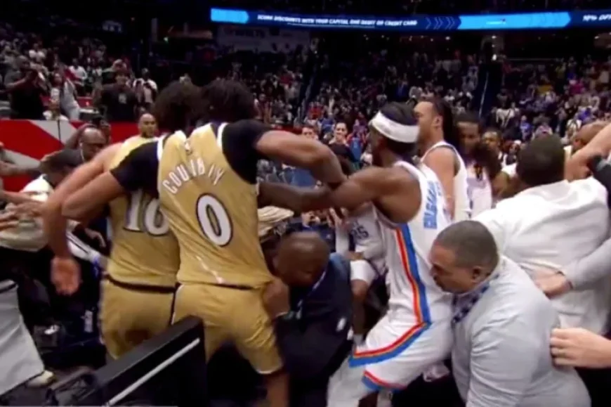 Thunder-Wizards Brawl Leads to Ejection of Four Players