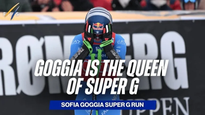 Downhill Double: Sofia Goggia Wins Kvitfjell Super-G and Claims Crystal Globe