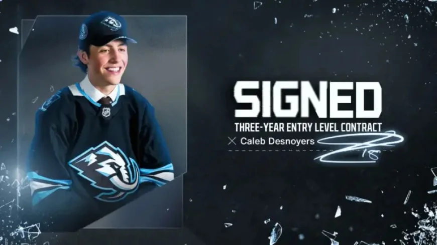 Mammoth sign Caleb Desnoyers to entry-level contract, a prospect’s long-awaited step