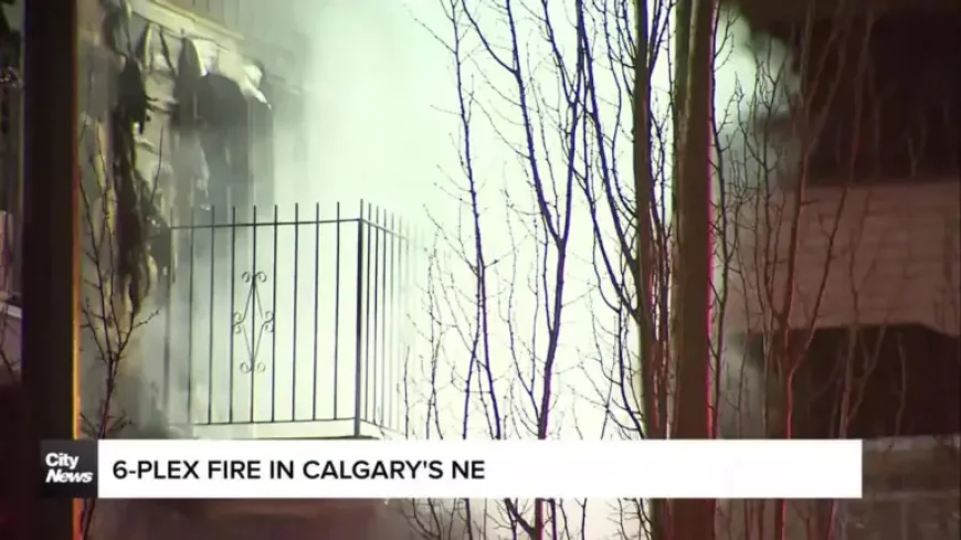 Calgary Fire: Several Displaced, One Injured After Northeast Fourplex Blaze
