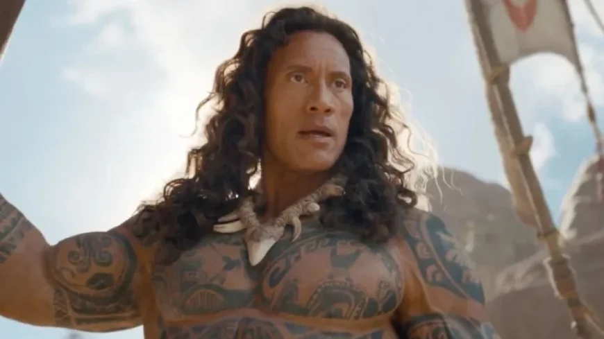 Dwayne Johnson Transforms into Maui with Wig and Prosthetics in ‘Moana’