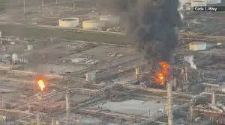 Port Arthur Oil Refinery Explosion Sends Massive Smoke Plume — West Side Told to Shelter-in-Place