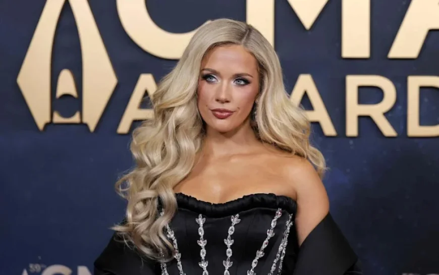 Megan Moroney Stuns in Orange Bikini and Beach Waves for Dopamine Dressing