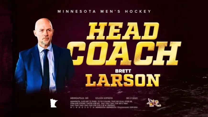 Larson Appointed Head Coach of Gopher Men’s Hockey Team