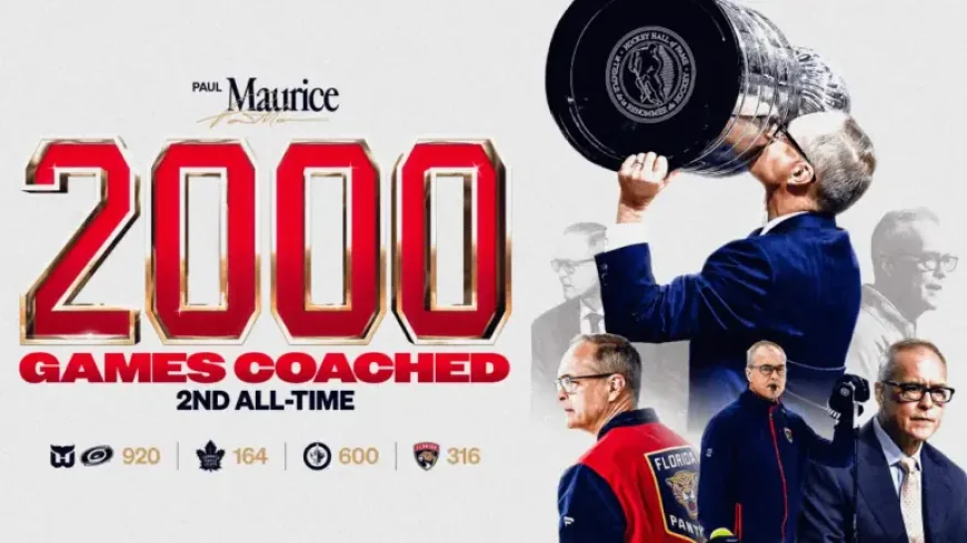 Paul Maurice Joins Scotty Bowman in 2,000-Game Club: What the Milestone Reveals