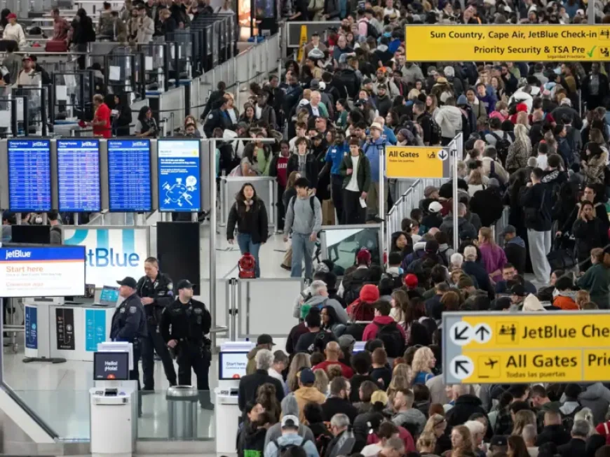 Tsa lines stretch for hours as Trump deploys ICE agents to US airports