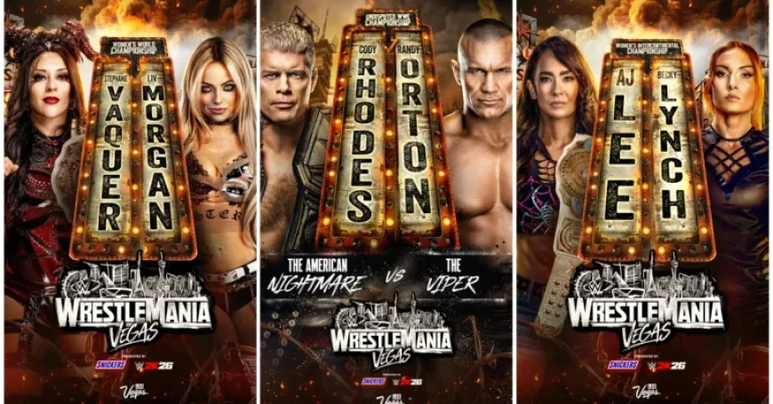 WrestleMania 42 Graphics Reveal Match Lineups for Both Nights