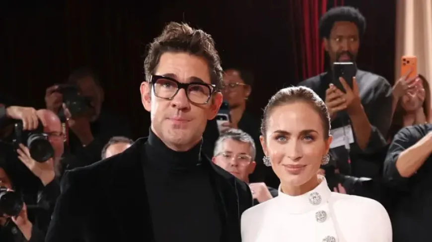 John Krasinski and Emily Blunt Choose Broadway on Oscar Sunday