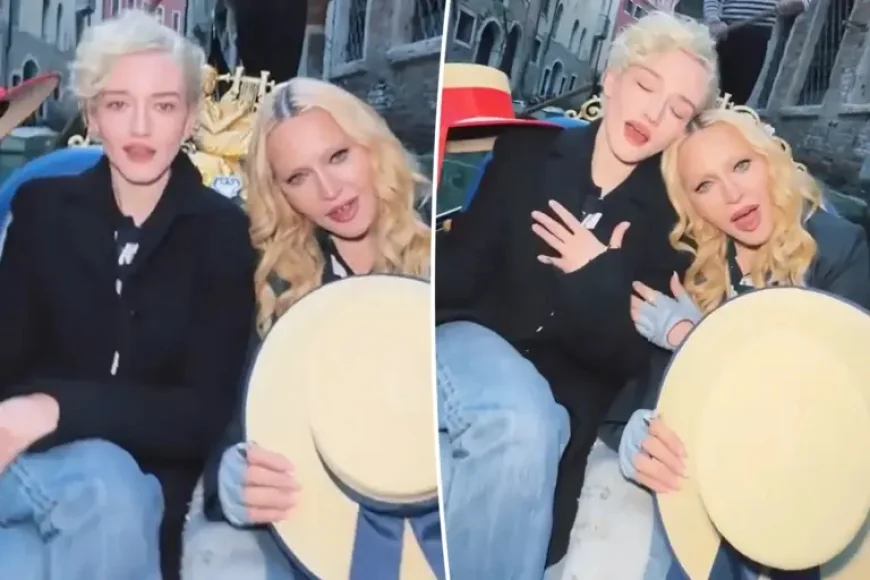 Julia Garner Twins with Madonna in Venice as Scrapped Biopic Moves to Netflix