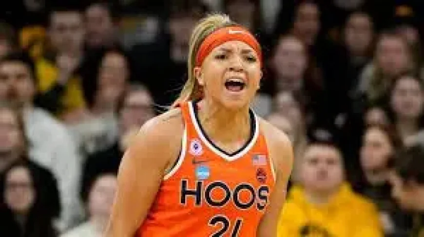 Kymora Johnson as Virginia stuns No. 2 Iowa in 2OT, Sweet 16 bracket reshaped