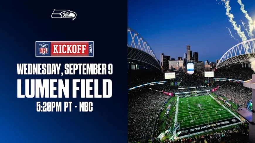 Seahawks Host NFL Season Opener Wednesday, September 9