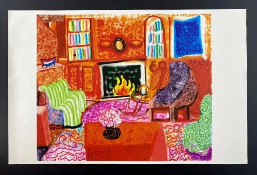 David Hockney: Unseen Letters and Art Valued at £20,000 — 90-Metre Frieze Reframes a Late Digital Turn