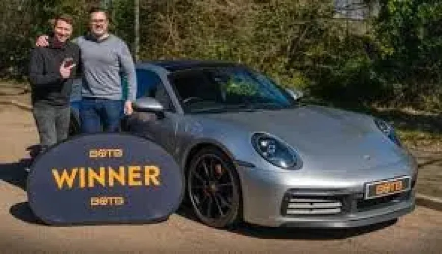Botb Doorstep Surprise: Solihull Dad Wins Porsche 911 with 25p Raffle Ticket