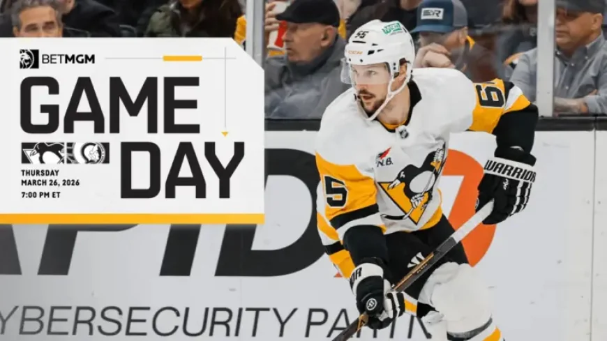 Pittsburgh Penguins vs Senators at 7:00 PM ET: 6 trends that could decide the 03.26.26 matchup