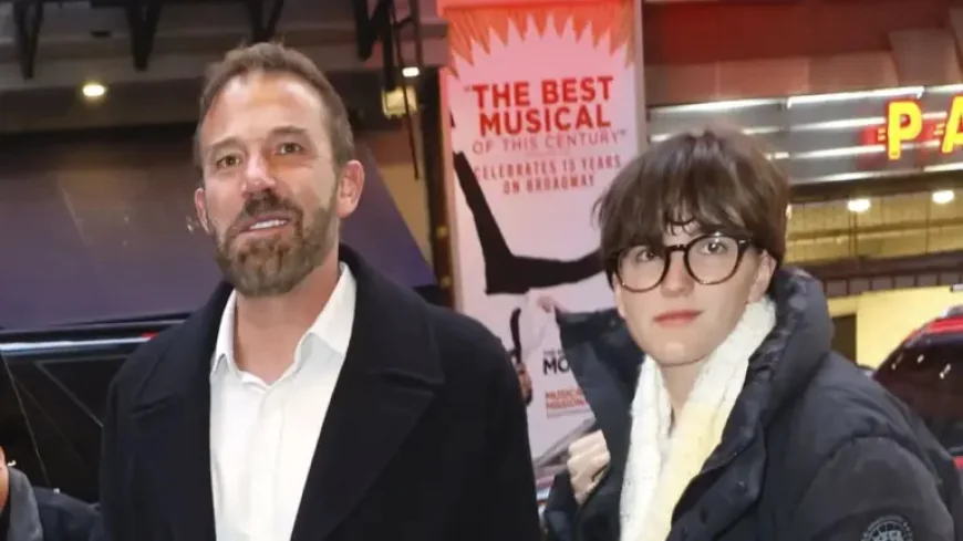 Ben Affleck spotted smiling as he and Fin step into Daniel Radcliffe’s Broadway show in NYC