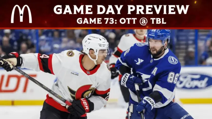 Senators Vs Lightning, and the long return to Tampa Bay after an opening-night statement