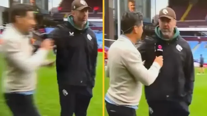 Livid coach Geoff Parling shoves Craig Doyle after ‘bantz’ fail