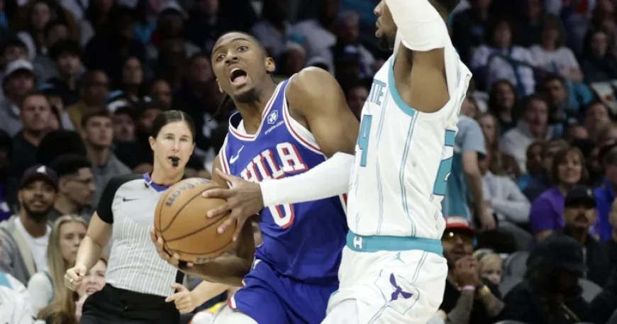 Tyrese Maxey Shines as Sixers Secure Thrilling Road Victory Over Hornets