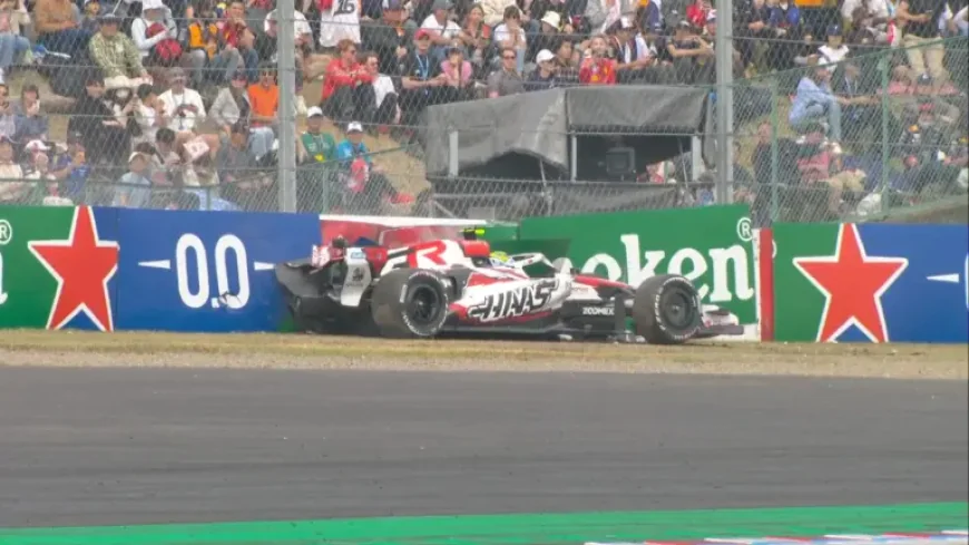 Japan Gp: Bearman crash, Antonelli leads as Safety Car reshuffles Suzuka order