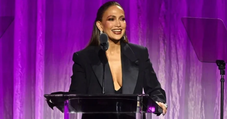 Jennifer Lopez Dazzles in Sheer Cutout Bodysuit