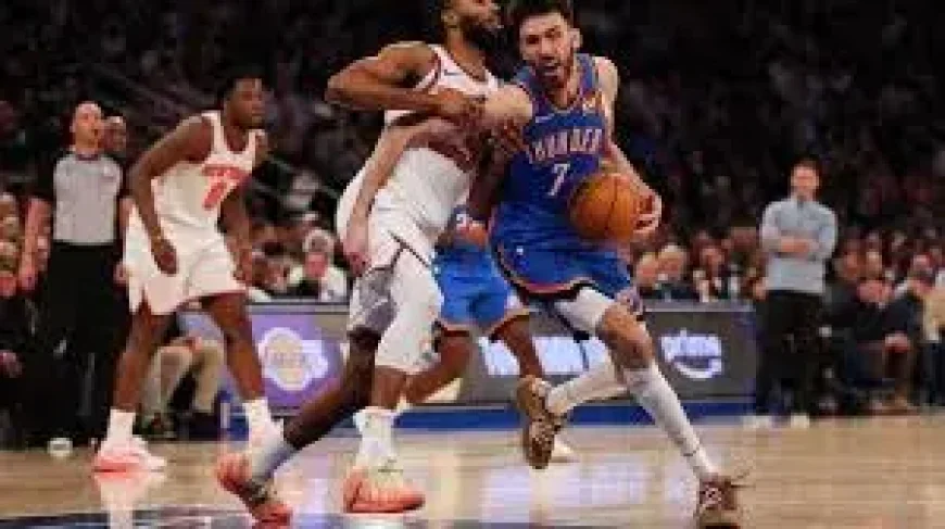 Knicks Vs Thunder: Top-Seeded Oklahoma City Hosts New York at Paycom Center