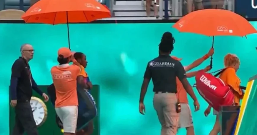 Miami Open Final Halted: Players Exit Court, Sinner Awaits Return