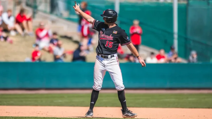 Carey Sets New Doubles Record; Huskers Sweep Indiana