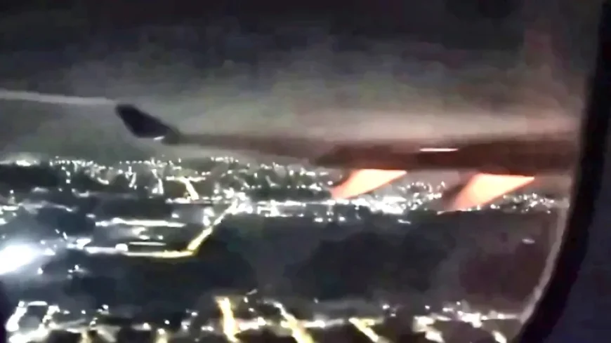 Delta Air Lines Flight Returns as Engine Fire Filmed by Passengers