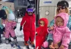 Paris Hilton shares Yellowstone first-time ski day with her kids as Easter-themed glam campaign rolls out