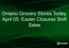 Are Stores Open Today? Ontario’s Easter Weekend Closures and the 3-Day Shopping Shift