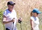David Hasselhoff, 73, Walks With Hiking Poles and Wife in Rare Outing After Surgery