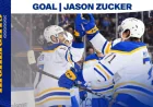 Jason Zucker delivers a goal at Madison Square Garden for the Buffalo Sabres