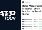 Tomáš Macháč Faces a Heavy Monte Carlo Test as Sinner Brings 3-0 Edge