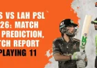 Pes Vs Lah: Zalmi Ride Big Momentum Into Match 19