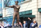 Baseball Player Ichiro Suzuki statue breaks during Seattle unveiling, turning a tribute into a viral moment