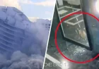 Miami Mandarin Oriental Implosion: Debris Smashes Nearby Condo Lobby in Video