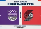 Kings Fall as Trail Blazers Clinch No. 8 Seed Behind Avdija’s 25-Point Night