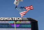 Skydiver Rescued After Virginia Tech Scrimmage Scoreboard Collision