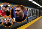 Montreal Canadiens Players turn the metro into part of the playoff ride