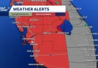Florida Wildfire Map shows a sharp turn in risk as Wednesday unfolds