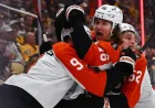 Zegras Helps Flyers Open Playoff Scoring in Full-Circle Moment