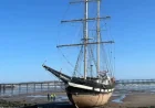 Tall Ship Runs Aground on Ramsey Beach After Strong Winds Snag 1 Vessel