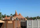 Supports Installed for New Wall Between Big Thunder Mountain and Piston Peak