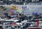 Massive Crash Halts Talladega Cup Race, Wrecking 25 Cars