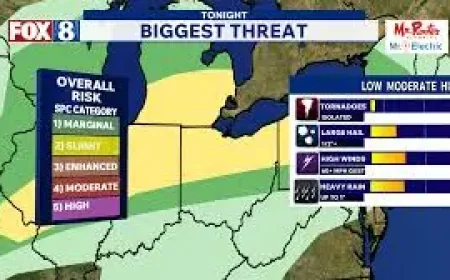 Tornado Warning Ohio: Alert in Effect for Parts of Northeast Ohio as Storms Move Through Tuesday Evening