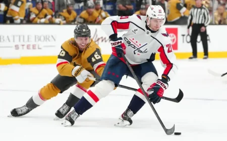 Pierre-luc Dubois During Capitals’ Maintenance Day as Lines Shift Ahead of Tuesday (ET)