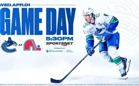 Mile High City: Avalanche eye top seed as struggling Canucks arrive